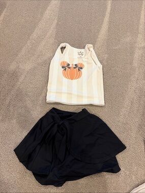 Made by Molly Girls Black Skirt Size 6T Like New